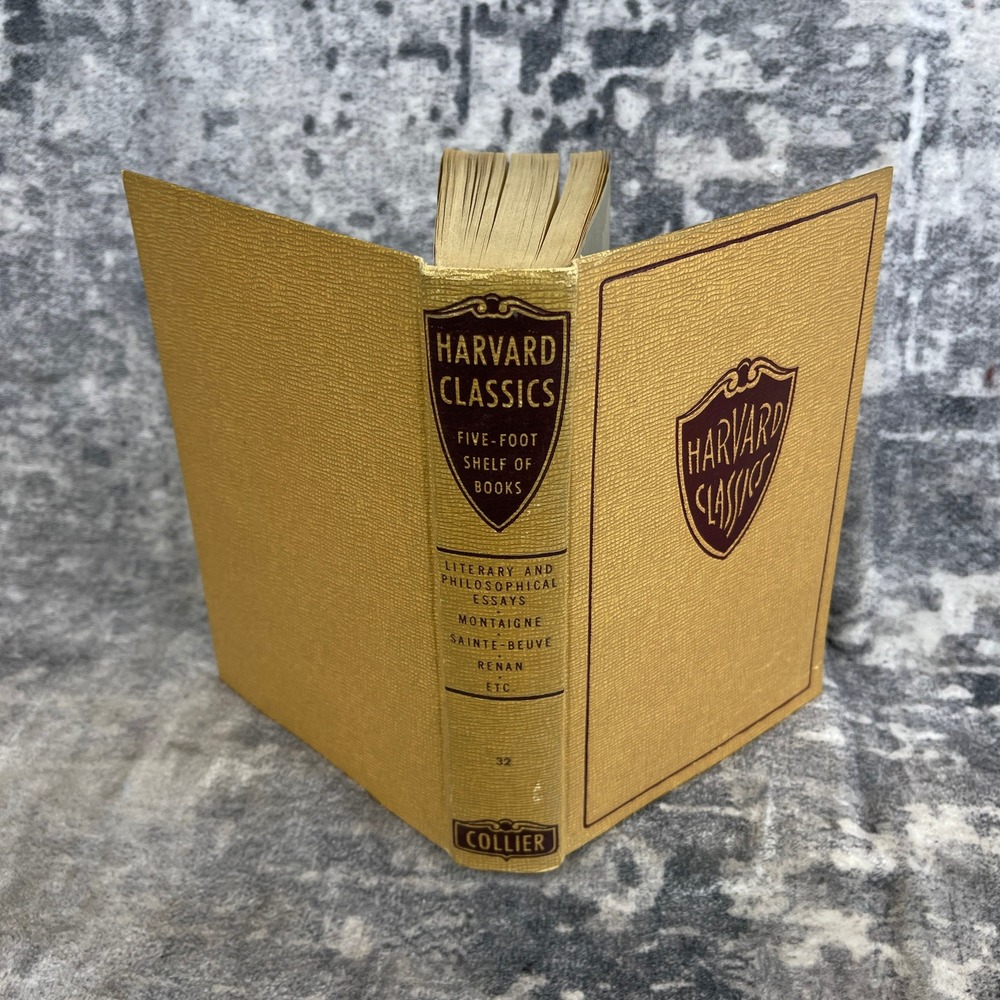 Harvard Classics Vol 32 Literary Philosophical Essays ‎ Sainte Collier Hardcover